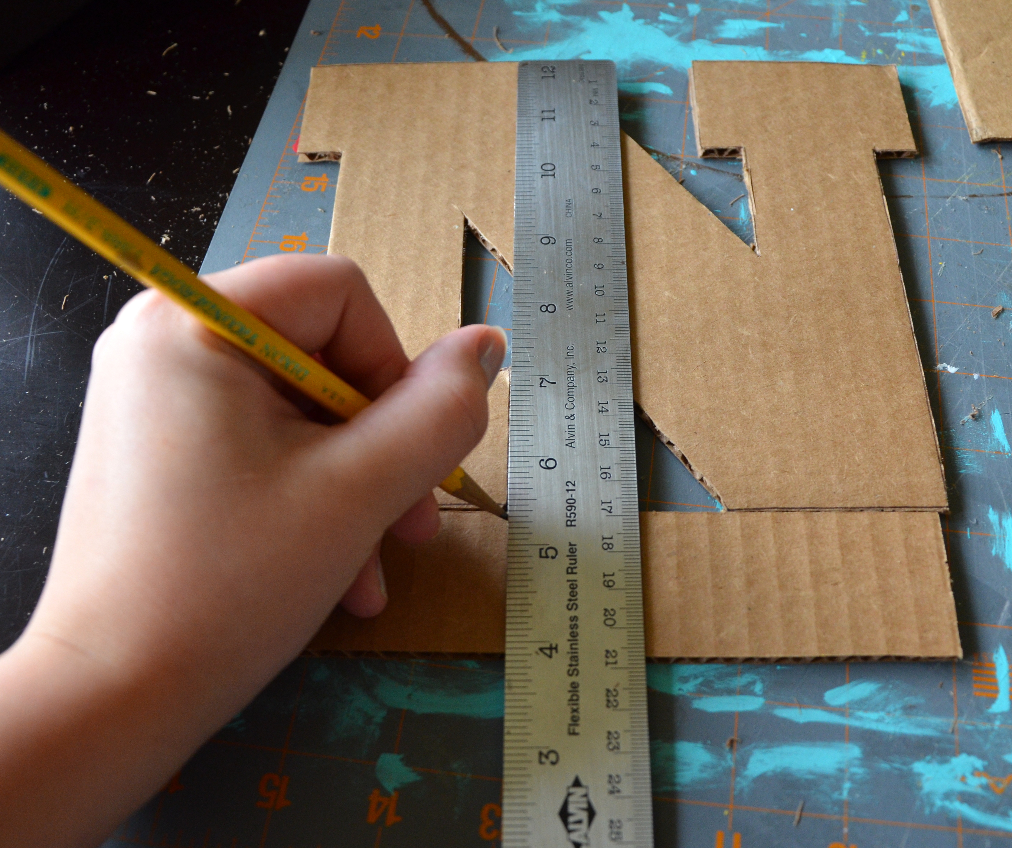 DIY Cardboard Letter Design Tutorial